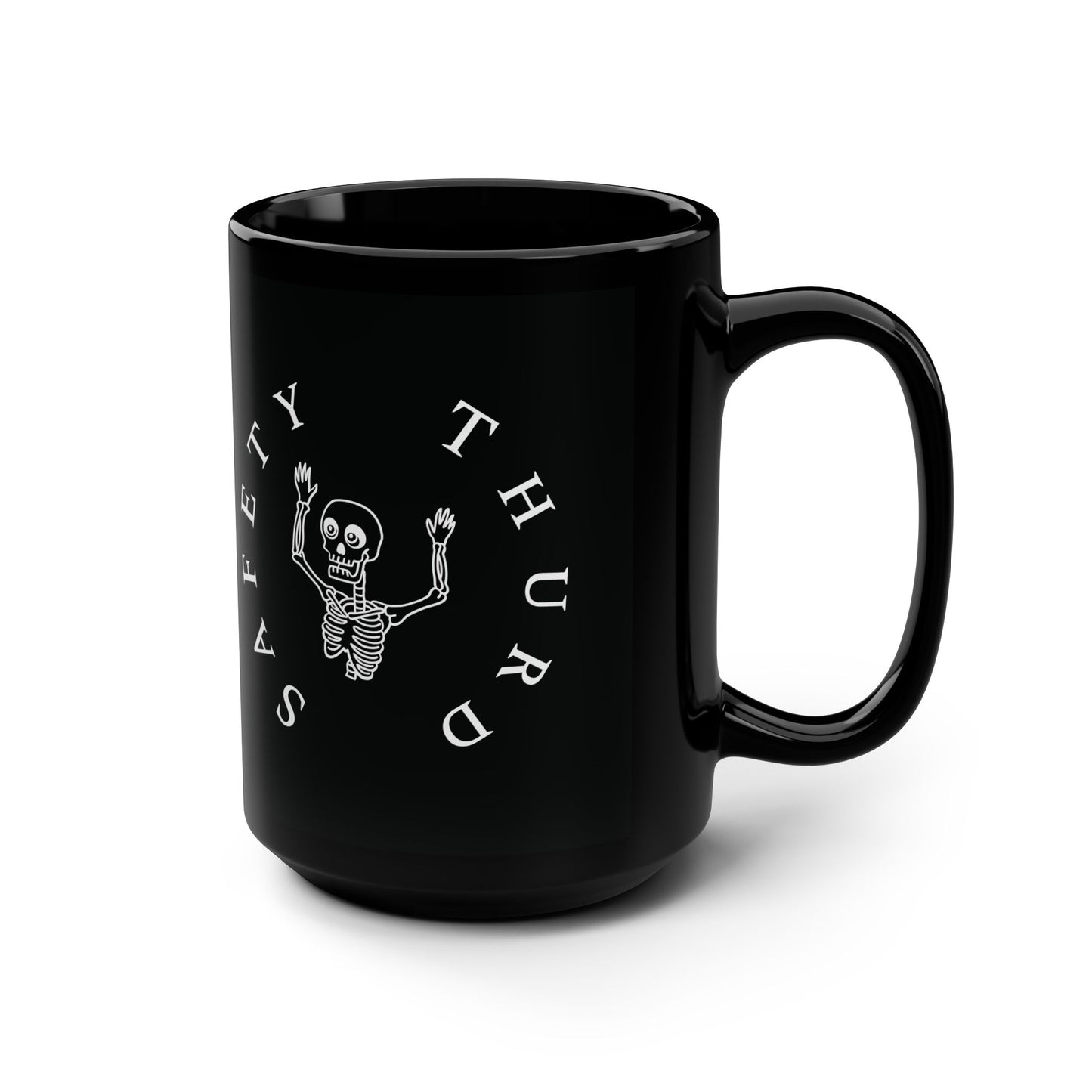 Safety Thurd_OG Logo_Black Mug, 15oz