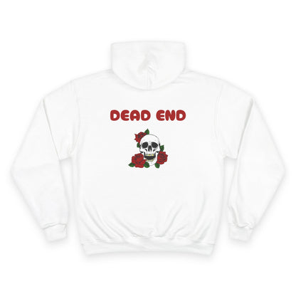 Safety Third Champion Hoodie with Roses and Skull Design