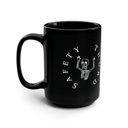 Safety Thurd_OG Logo_Black Mug, 15oz