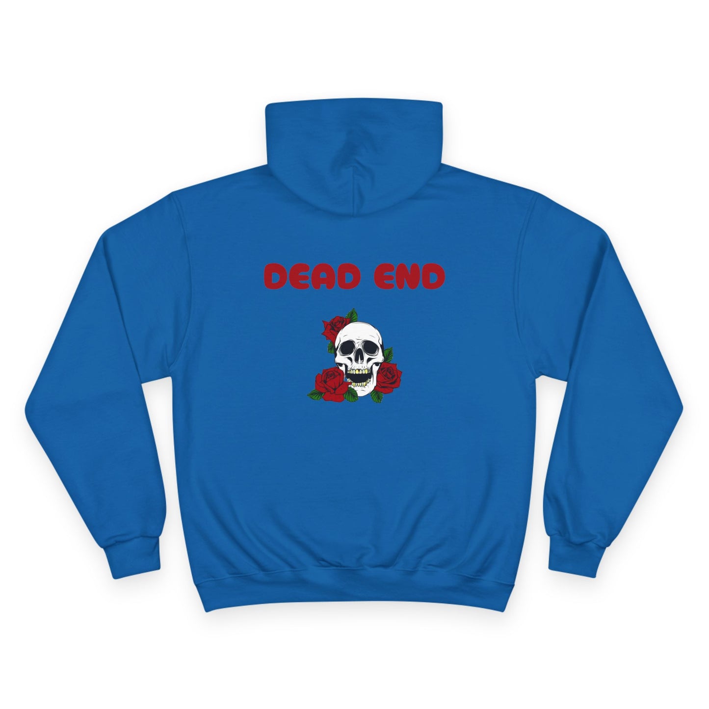 Safety Third Champion Hoodie with Roses and Skull Design