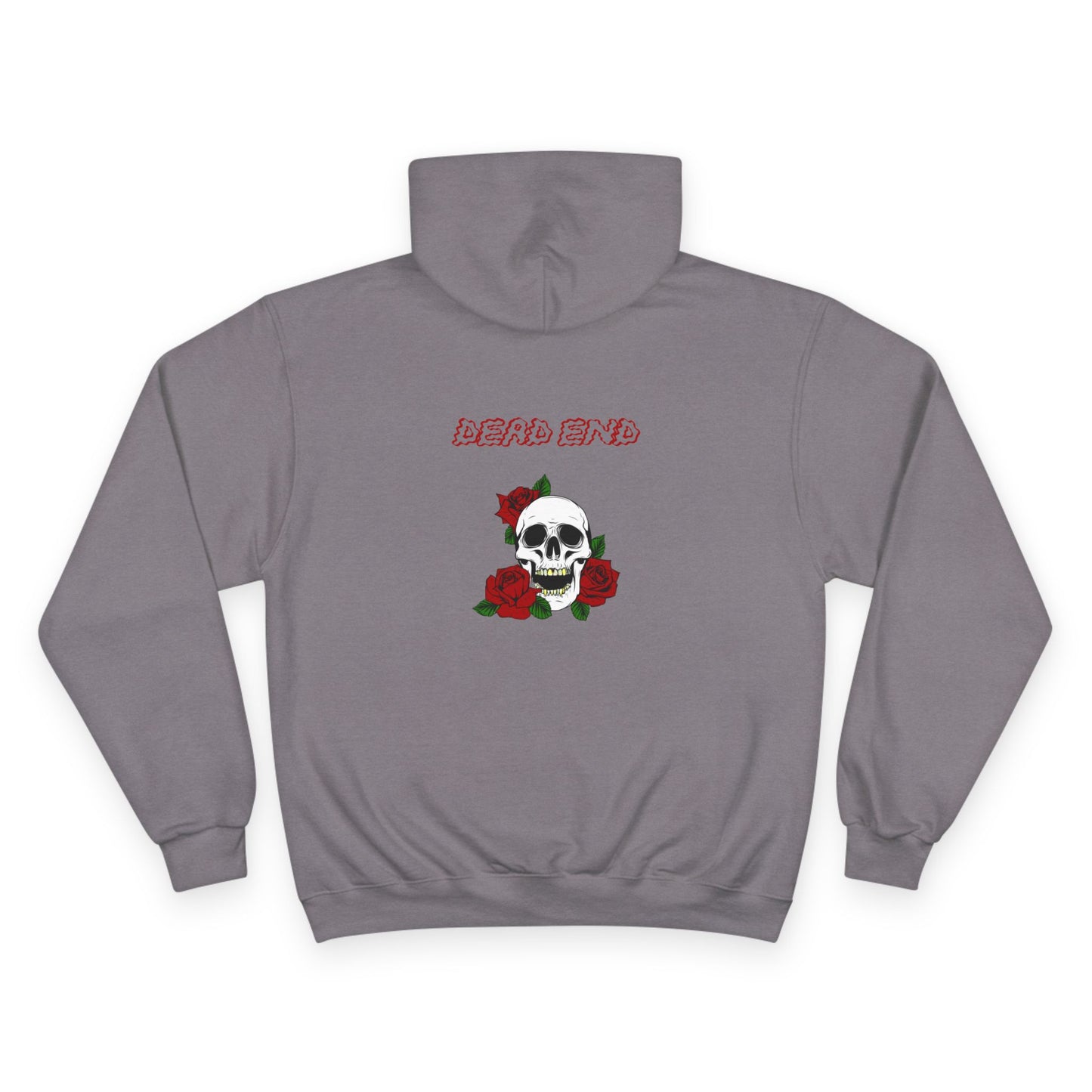Safety Third Champion Hoodie with Roses and Skull Design