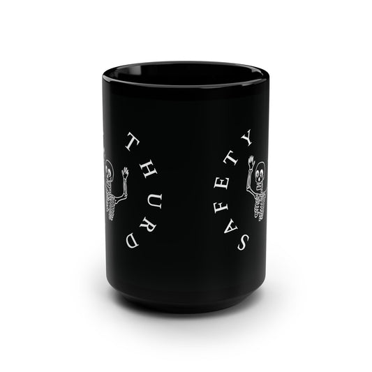 Safety Thurd_OG Logo_Black Mug, 15oz