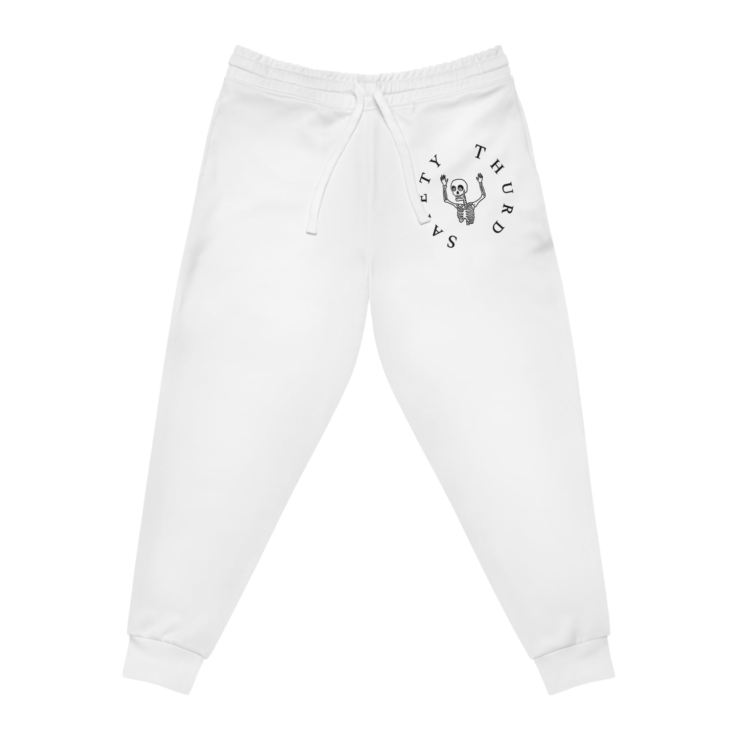 Safety Thurd's Sweatpants | White "Safety Third" Sweats